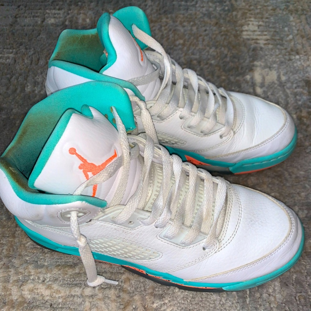 jordan retro 5 “aqua”
